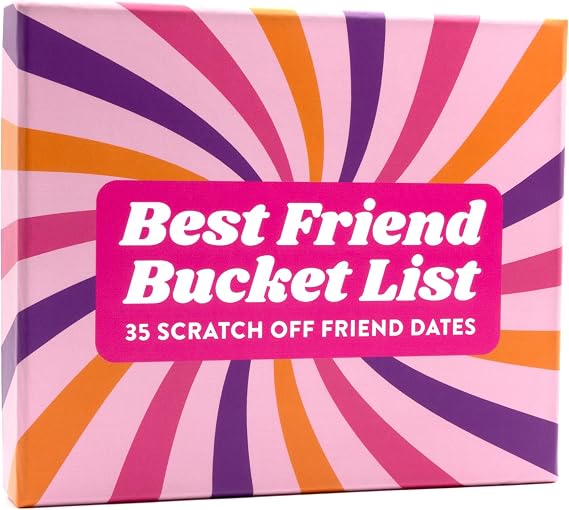 Happy Duo Best Friend Bucket List 35 Scratch Off Cards for Friends Fun Adventure Date Ideas for Women, Besties & BFFs Friendship Gift for Birthdays