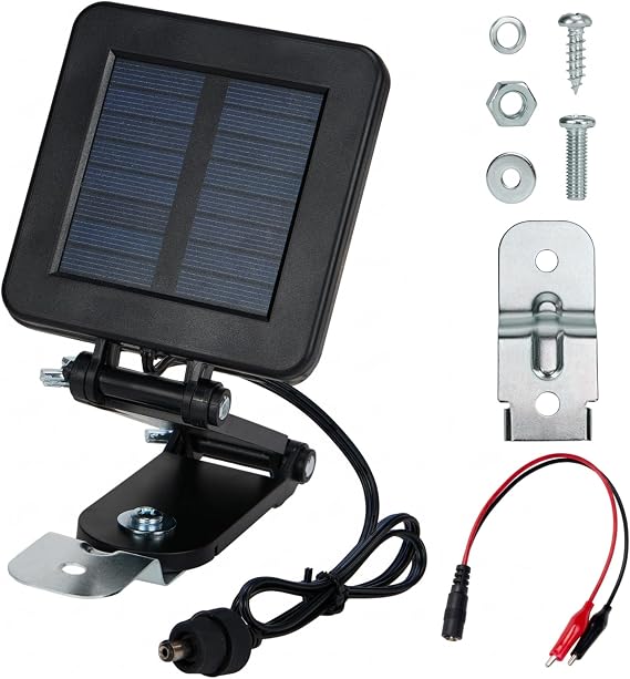 6V Solar Panel for Deer Feeder, Adjustable & Durable
