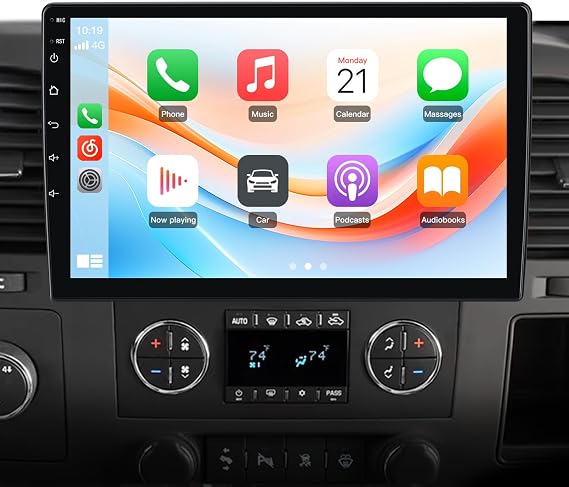 Car Radio Stereo Upgrade for Chevy Silverado 1500 2500 Tahoe Equinox GMC Sierra Yukon 64GB with CarPlay Android Auto