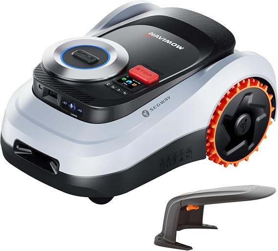 Segway Navimow i215 LiDAR Robot Lawn Mower Wire Free with Garage M, LiDAR & Vision Dual Fusion, Auto Mapping, Off-Road Wheels for 45% Slopes, Covers 0.37 Acre (Garage Shipped Separately)