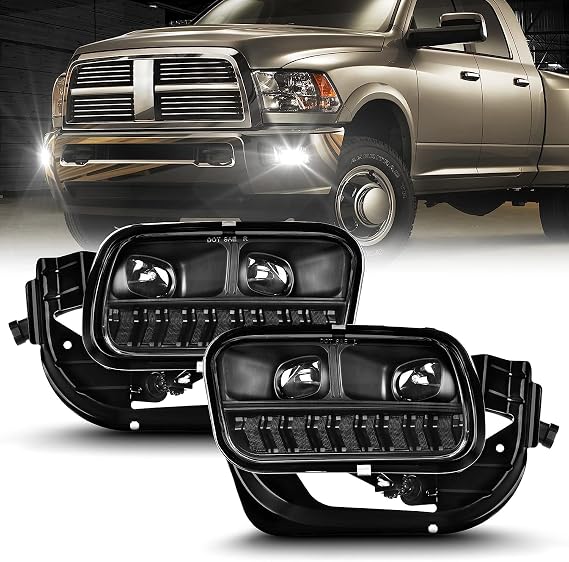 LED Fog Lights for 2009-2012 Dodge Ram 1500,2010-2018 Ram 2500 3500