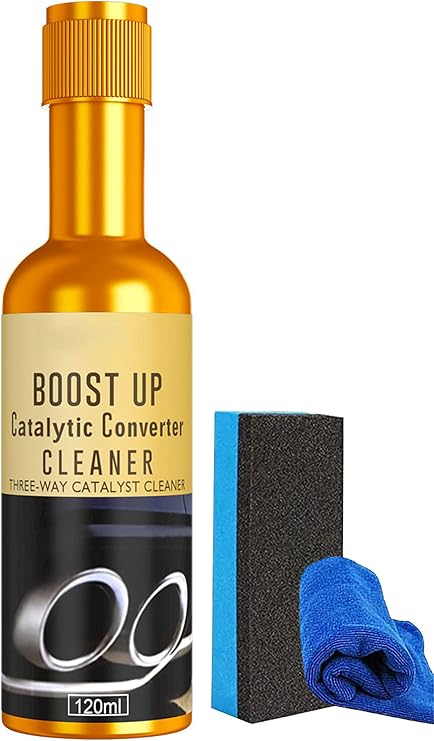 BoostUp Vehicle Engine Catalytic Converter Cleaner,Auto Parts Catalytic Converter Cleaner,Converter Catalytic Cleaner Fuel Additive, Engine Booster Cleaner Fuel and Exhaust System Cleaner (1pcs)