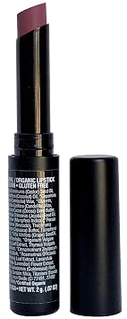 Moms Secret Natural Lipstick, Organic, Vegan, Gluten Free, Cruelty Free, Slim Package, Made in the USA, 0.07 oz. Purely Plum Satin