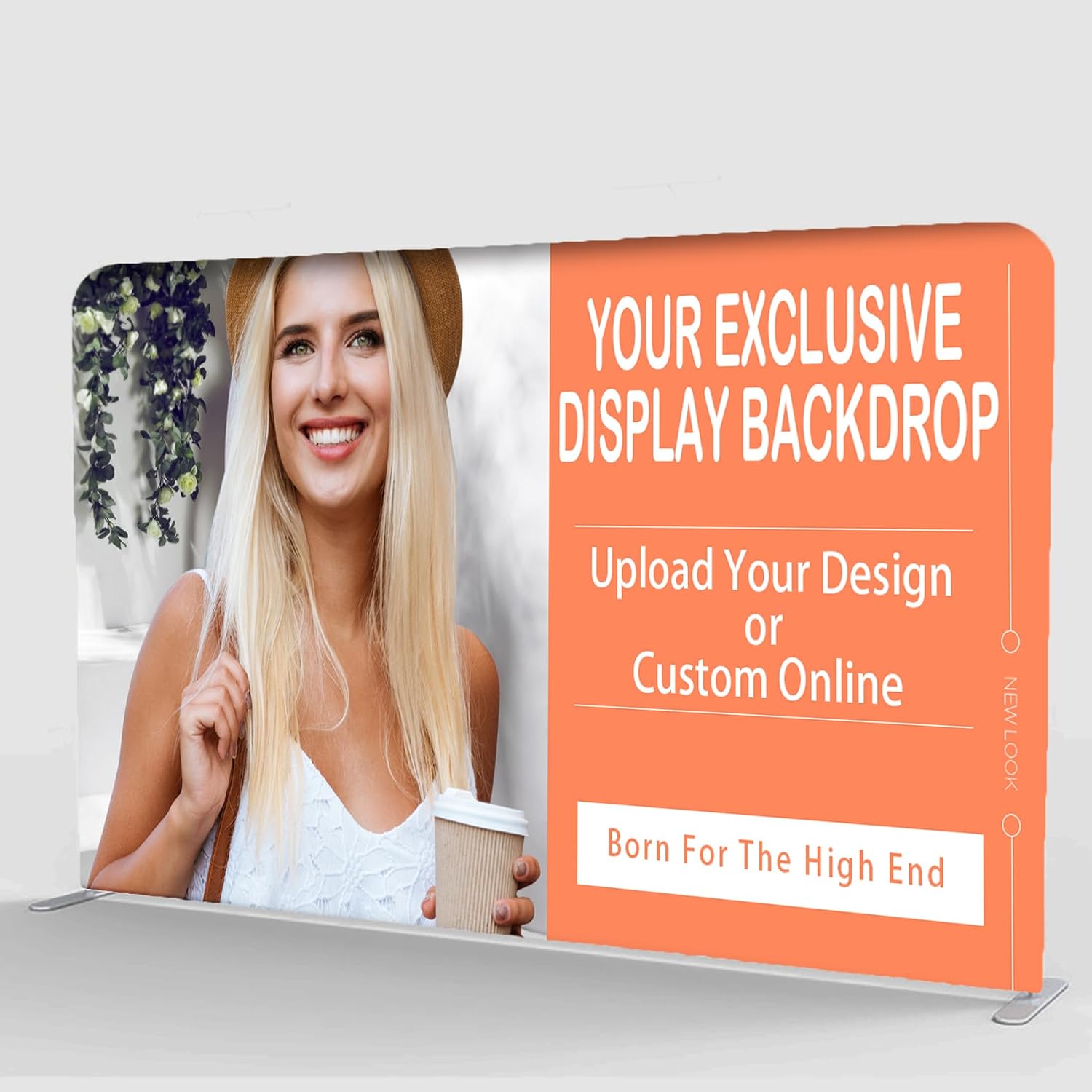 Custom Tension Fabric Display Backdrop, Step and Repeat Stand Banner For Events, Trade Show,Display Backdrop Booth, Weddings And Advertising