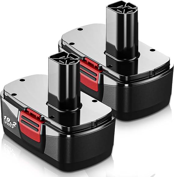 2Pack Upgraded to 4500mAh C3 Replacement for Craftsman 19.2V Battery Ni-MH | Compatible with Craftsman 19.2V Battery 315.115410 315.11485 130279005 1323903 120235021 11375 11376 Cordless Power Tools