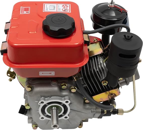 Small Diesel Engine, 4 Stroke Single Cylinder Air Cooled Diesel Engines 3800rpm 2.2KW Diesel Motor with Dry Air Filter Manually Starting Motor for Maquinaria Agricola