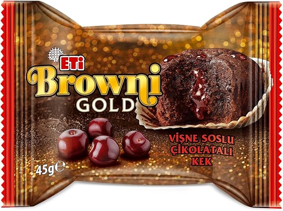 Eti Browni Gold Vişne Soslu Çikolatalı Kek 45 g x 24 Adet