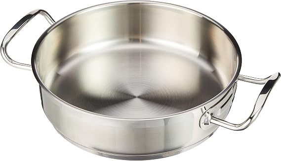 LACOR Round Dish Eco-Chef 24X6 Wo/Lid, Stainless Steel, Silver, 24 x 6 cm