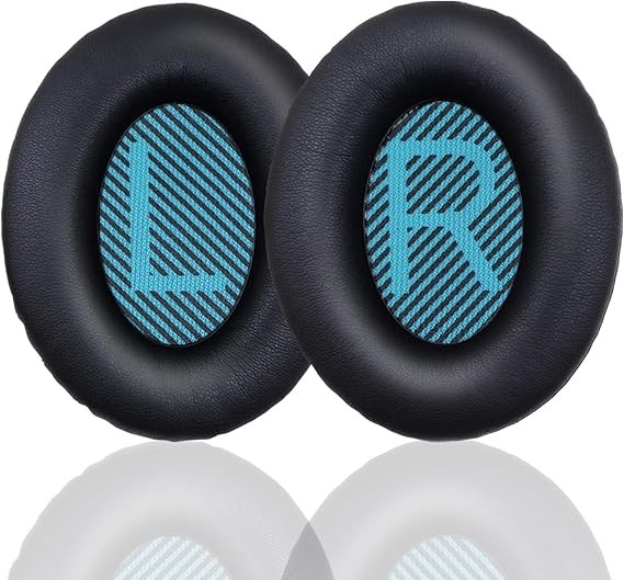 Bose QuietComfort 35 (QC35) ve Quiet Comfort 35 II (QC35 ii) Kulaklıklar için Yedek Kulak Pedleri, Yedek Kulak Pedleri Yastıkları Bellek Gürültü Yalıtımlı Kulaklık Kılıfları Köpük Yumuşak Deri