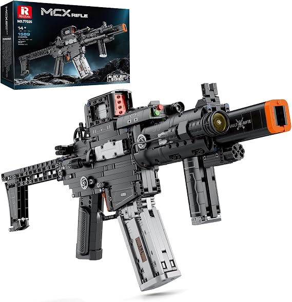 Reobrix Building Block Gun Set 1598Pcs 1:1 MCX Building Set for Adults