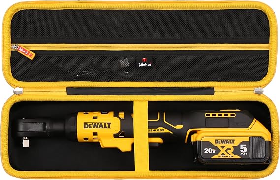 Mchoi Hard Portable Case Fits for DEWALT ATOMIC 20V MAX* Cordless Ratchet (DCF513B)/ (DCF510B), Case Only