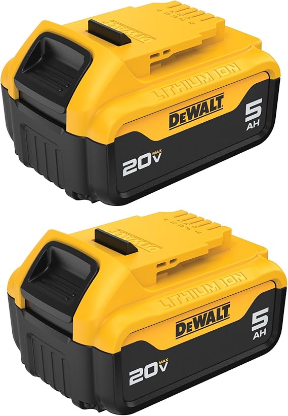 DEWALT 20V MAX 5 Ah Lithium Ion Battery 2-Pack DCB205-2