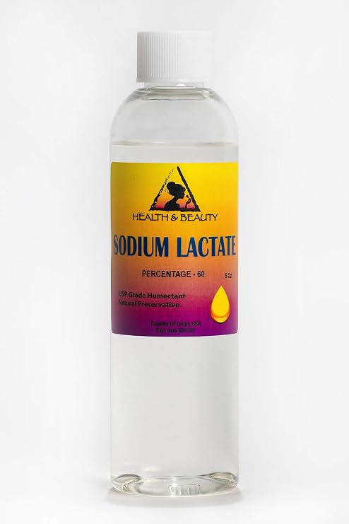 Sodium Lactate 60% USP Natural Preservative Liquid Humectant Premium Highest Purity 100% Pure 5 oz