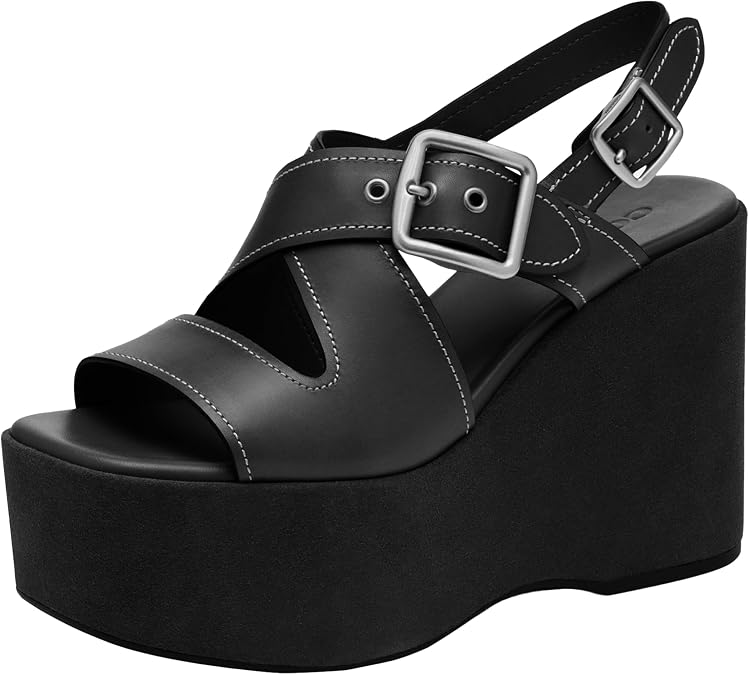 Coach Women's Archival Buckle Wedge