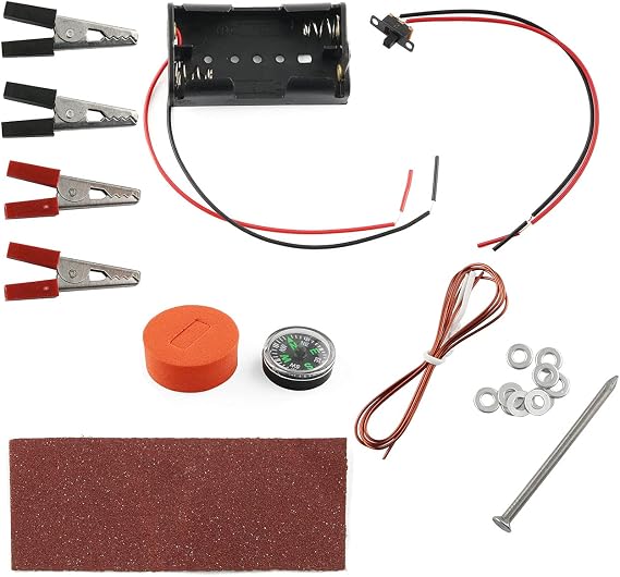 E-outstanding 1 Set Physics Experiment Homemade Electromagnet Experiment DIY kit for Physical and Science Project