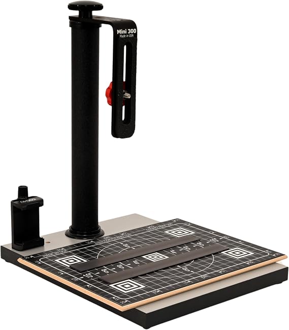 Cosmo Copy Stand, Mini 300, a Compact Tool with a Floating Magnet Board for Digitizing Old Photos with Your High-Pixel Camera or Smartphone Instead of Scanning. Made in the USA