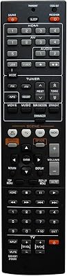 Hotsmtbang Replacement Remote Control Compatible for Yamaha RAV436 WW510800 RX-A710 RX-A710BL RX-V671 RX-V671BL HTR-8063 7.1- Channel Network AV Receiver
