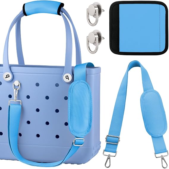 OUTXE Strap Wrap for Bogg Bag, Adjustable Crossbody Shoulder Long Straps for XL Medium Bog Beach Rubber Tote Bag Accessories