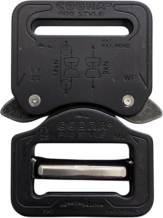Heavy Duty Tactical COBRA ProStyle 1" Quick Release Adjustable Snap Buckle
