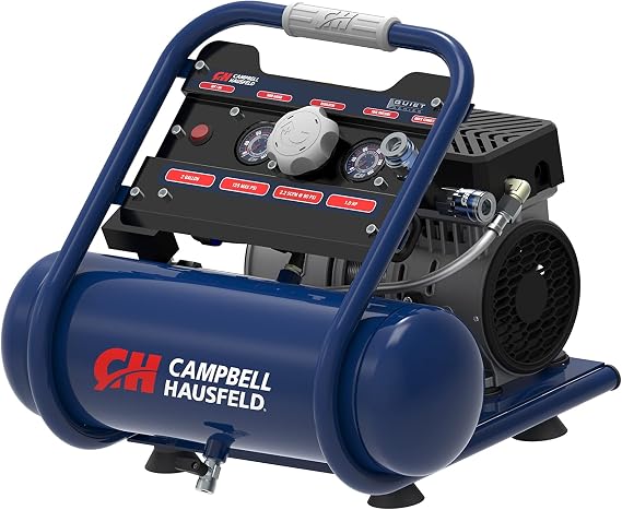 Campbell Hausfeld 2 Gallon Quiet Air Compressor, 2 HP, 120V, SingleStage, 125 PSI