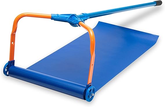 Avalanche! Heavy Duty Roof Snow Rake, Snow Removal, Assembled in USA | 15 1/2 Ft Fiberglass Pole, Heavy-Duty Slide, 3 Inch Wheels for Metal, Tile and Cedar Shake Roofs, AVA750