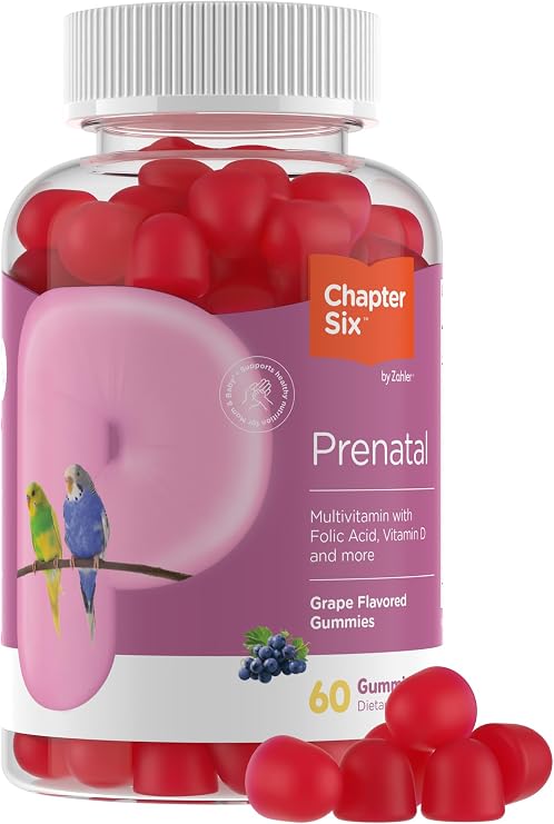Zahler Prenatal Gummies - Supports Fetal Development for Expectant Mothers - Folic Acid & Vitamin A for Overall Health Support - Kosher, Gluten-Free & Vegetarian Friendly - 60 Gummies, 30 Servings
