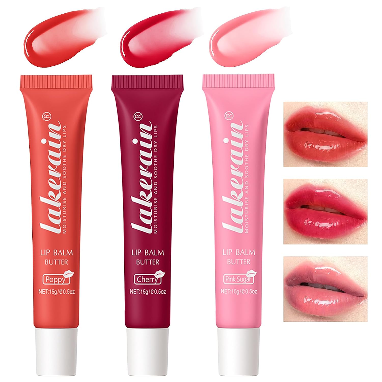 Lip Butter Balm, DayNight Hydrating Lip Mask, Moisturizing Lip Balm Butter, Ultra-Nourishing Lip Care Moisturizer, Lip Butter Gloss Shine Lip Glow Oil Makeup#4#5#6
