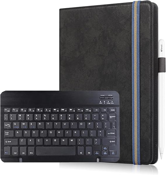 CHUWI Hi10 XPro Case, UMIDIGI A15 Tab Case, CHUWI Hi10 XPro Keyboard, UMIDIGI A15 Tab Keyboard TCZM 9-11 Inch Universal Tablet Case, Angle Adjustable, Fixed Corners, Pen Storage, Stand Function,