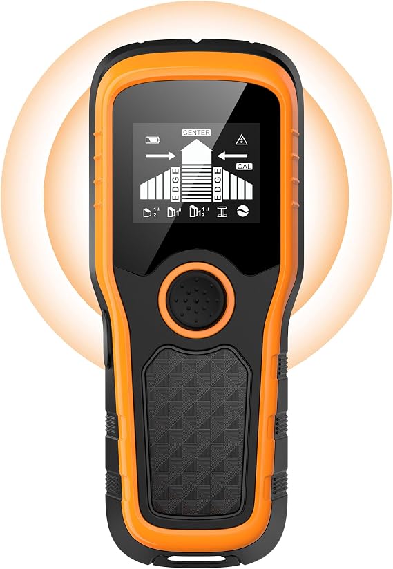 Stud Finder Wall Scanner, Advanced 5-in-1 Detector, Orange