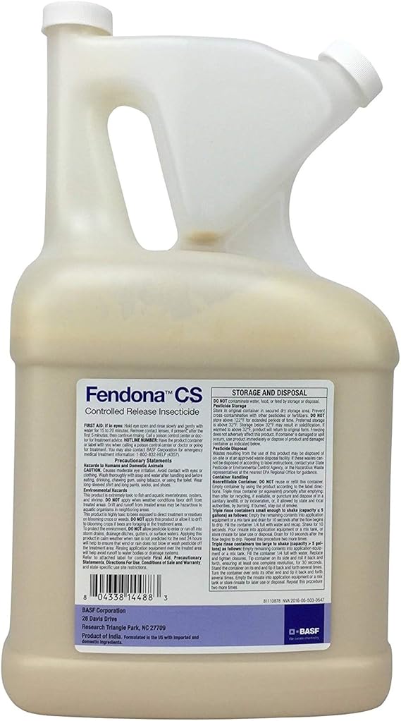 BASF Fendona CS Controlled Release Insecticide, Fast-Acting Concentrate for Ants, Carpenter Bees, Spiders, Ticks & More, 16 oz - Broad Range of Insect Control