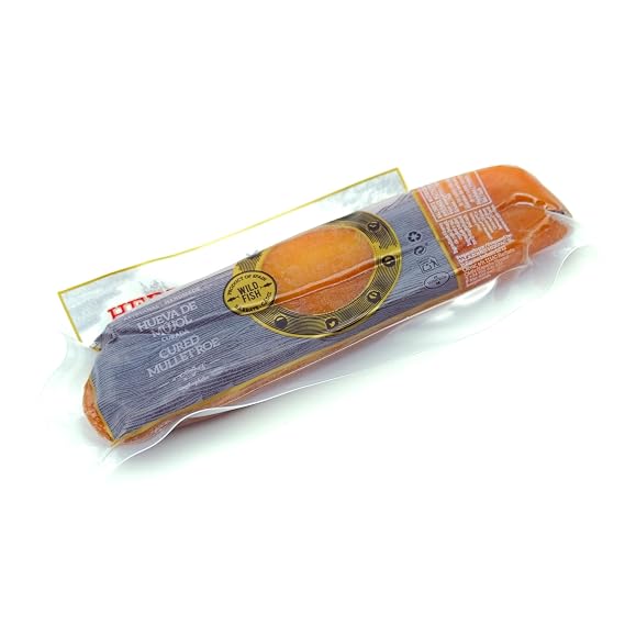 Cured Mullet Roe (Huevas de Mujol) by HERPAC - 5.99 oz | Traditional Spanish Delicacy, Premium Quality