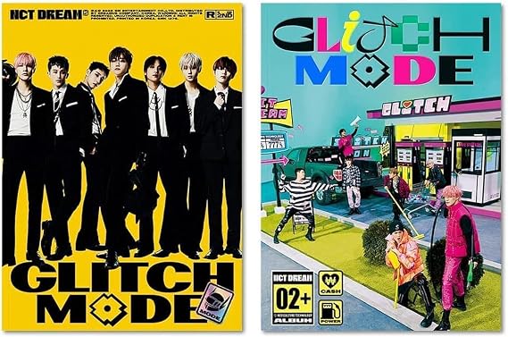 SM Ent. NCT DREAM - Glitch Mode [Photobook ver.] 2nd Full Album+Folded Poster+Extra Photocards Set / K-pop Sealed (Glitch ver.), 190 x 260 x 6 mm