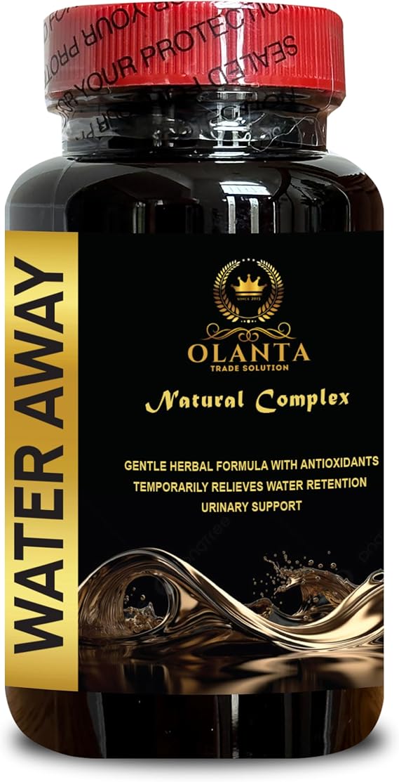 Natural Water Away Pills - Water Retention Pills - Water Pills Vitamins, Water Pills Water Retention, diuretics for Water Retention, Water Pills Vitamins, Fast Acting Bloating Relief - 1 Bottle