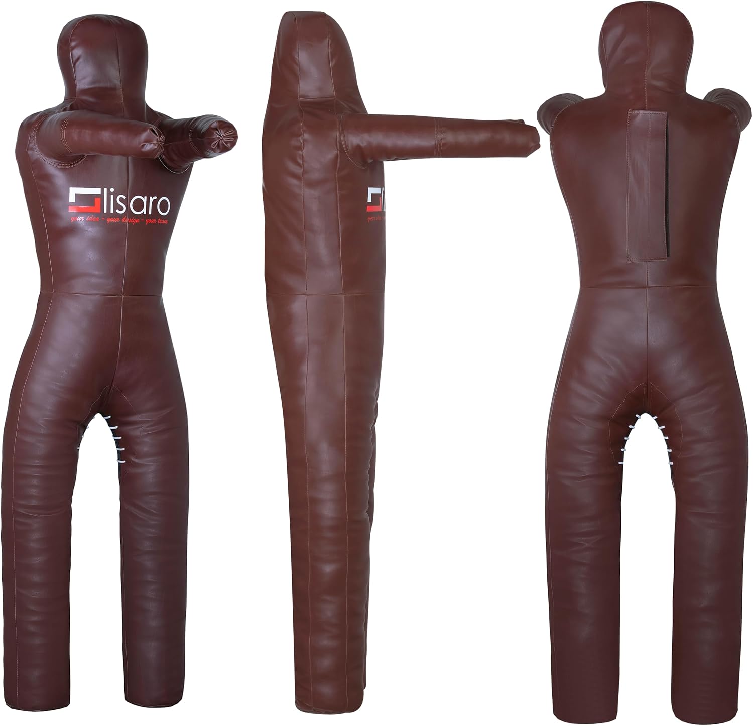 Lisaro Judo Grappling Dummy Size 130145160170 cm Box Dummies Brown Unfilled Standing Dummy