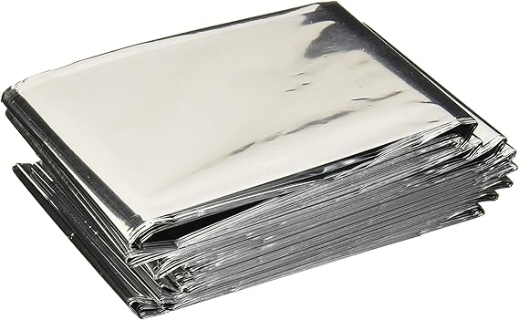 Mylar Men's Emergency Thermal Blankets (10 Pack)