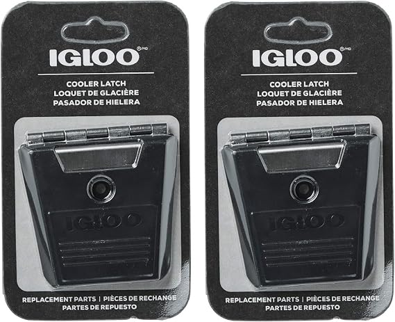 Igloo Cooler Hybrid Stainless/Plastic Latch Post & Screws, 2-Pack, Black