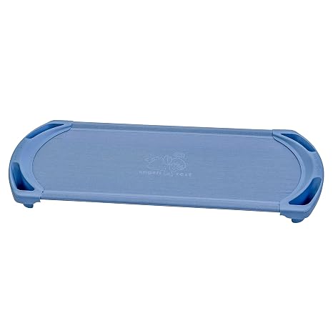 Angeles Sleeping Cot Daycare Essentials, Wedgewood Blue, Standard, Set of 4