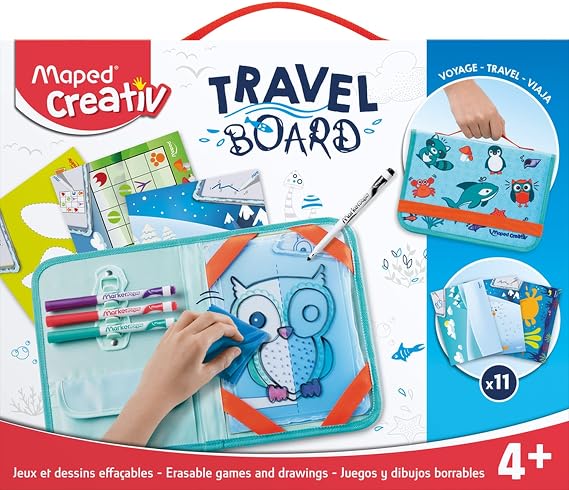 Maped Travel Board Activity Kit, Blue