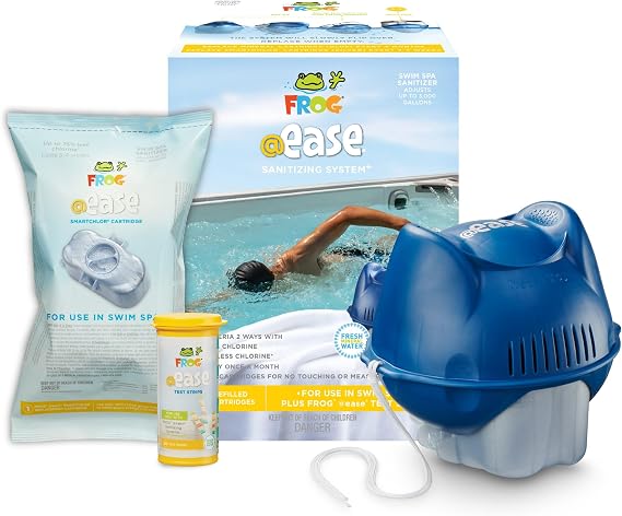 FROG @Ease Sanitizing System for Swim Spas - Complete Sanitizer + SmartChlor Replacement Cartridge
