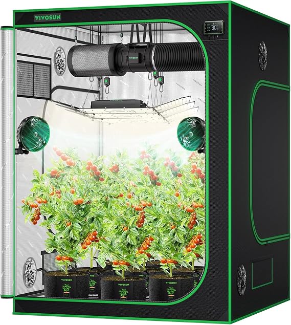 VIVOSUN Grow Tent 150x150x200cm for Hydroponic Grow System