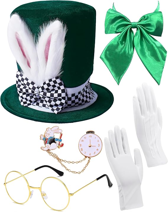 Easter Bunny Hat Magic Top Hat for Halloween Easter Cosplay Magician Prop Costume Accessory