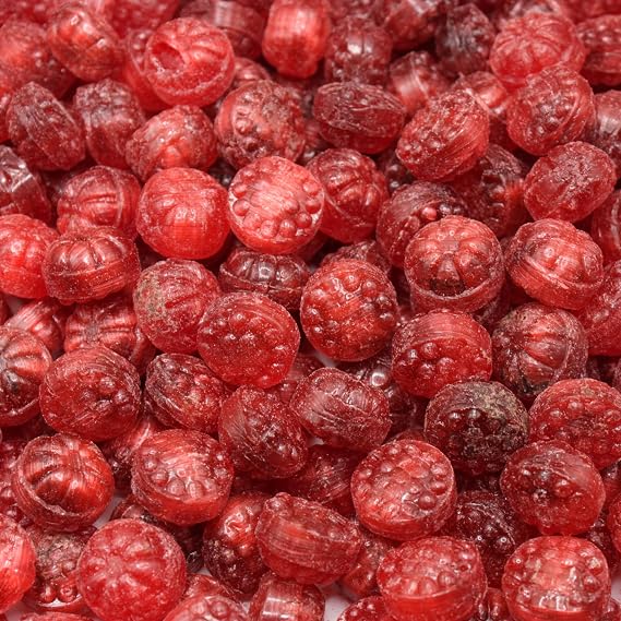 Chocolate Filled Raspberry Hard Candy 1 lb | Filled Raspberry Candy | Chocolate Filled Candy