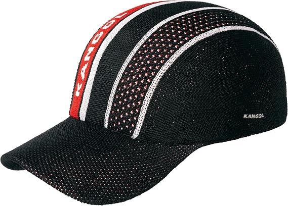 Kangol Tropic Game Stripe Spacecap Baseball Cap Black