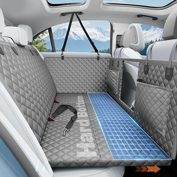 Dog Car Seat Cover for Back Seat,Hard Bottom Hammock Hold 400lbs For Cars