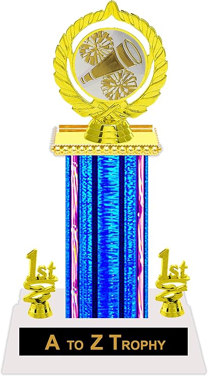 Trophies Cheerleading Trophy 11 1/2" Sports Awards Cheerleader Free Engraving Color Choice