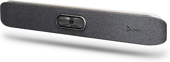 Poly - Studio X30 (Polycom) with TC8 Touch Controller - 4K Video & Audio Bar - Conferencing System for Small Meeting Rooms - Works with Teams, Zoom & More