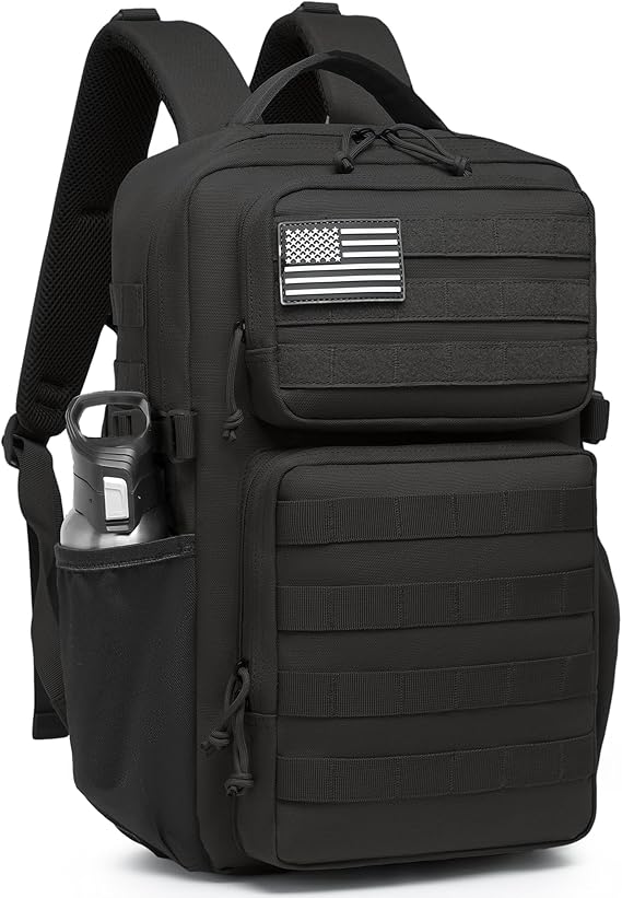 Wotony Military Tactical Backpack for Men Waterproof Daypack 3 Day Assault Pack Molle Bag with Water Bottle Holder