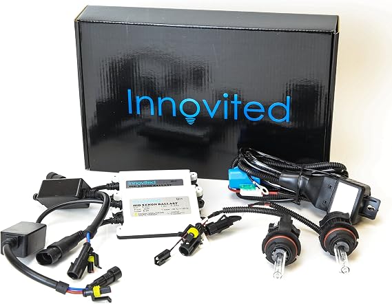 Innovited 9004 9007 6000K Hi/Lo Bi xenon HID Xenon Bulb Bundle With 55W INOAC Slim Ballast (Cool White)