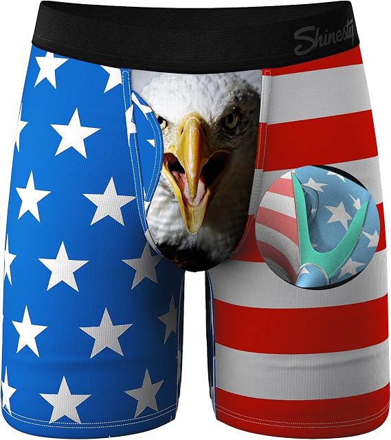 Shinesty Long Leg Boxer Briefs for Men - Support Ball Hammock Underwear | Mens Underwear With Ball Pouch, Moisture Wicking, Non-chafing, Breathable, Modal Underwear, No-roll Waistband, Anti Ride Up