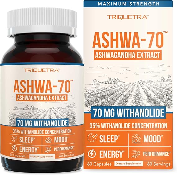Ashwa-70 Ashwagandha Extract, 35% Withanolides, Max Strength,